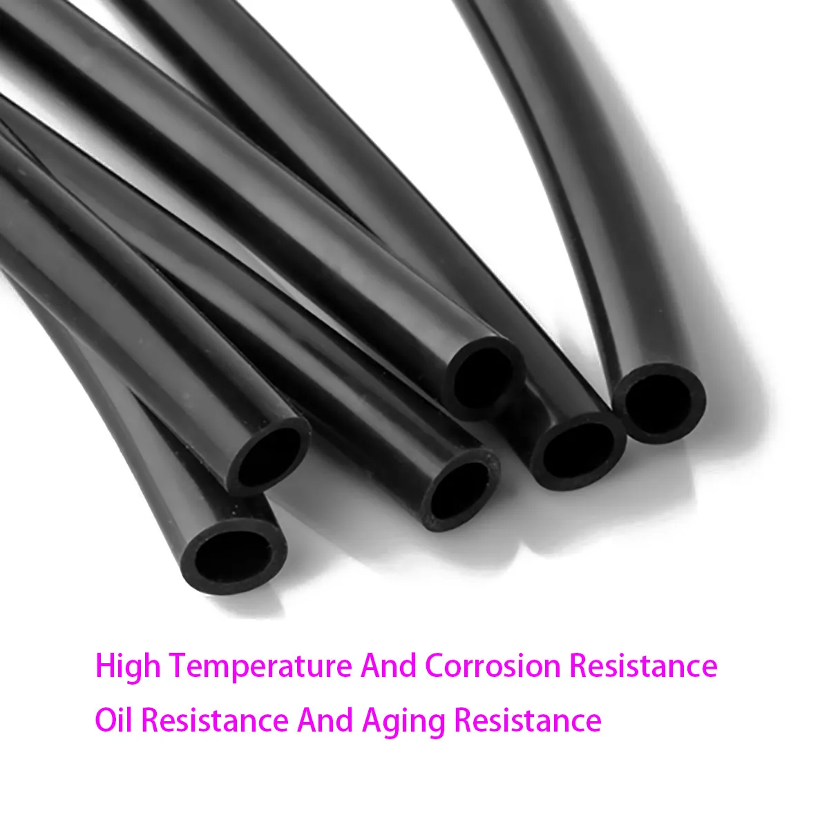 Inner Diameter 2/3/4/5/6/7/8/10/12/14-32mm Fluororubber Hose, Heat-resistant and Corrosion-resistant