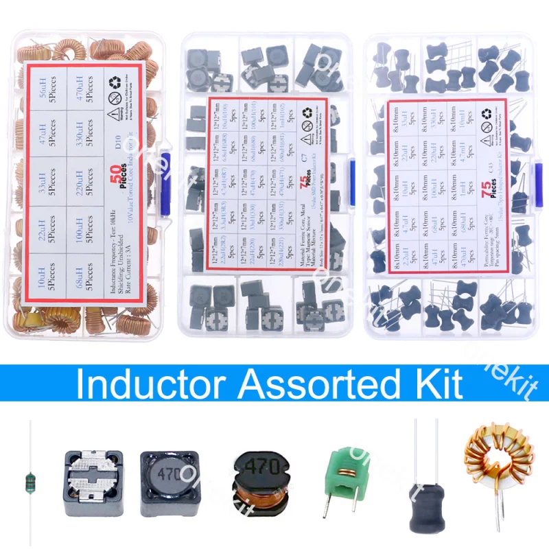 

2.2uH 3.3uH 4.7uH 6.8uH 10uH 22uH 47uH 68uH 100uH 220uH 1mH 4.7mH 10mH 100mH Тороидальный сердечник Дроссель Цветное кольцо Индуктор Ассорти комплект