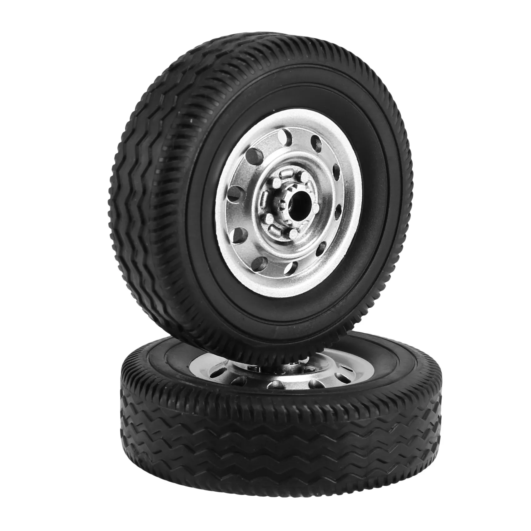 4Pcs Wheel Tire Tyre for WPL D12 1/10 RC Truck Car DIY Upgrade Spare Parts Accessories