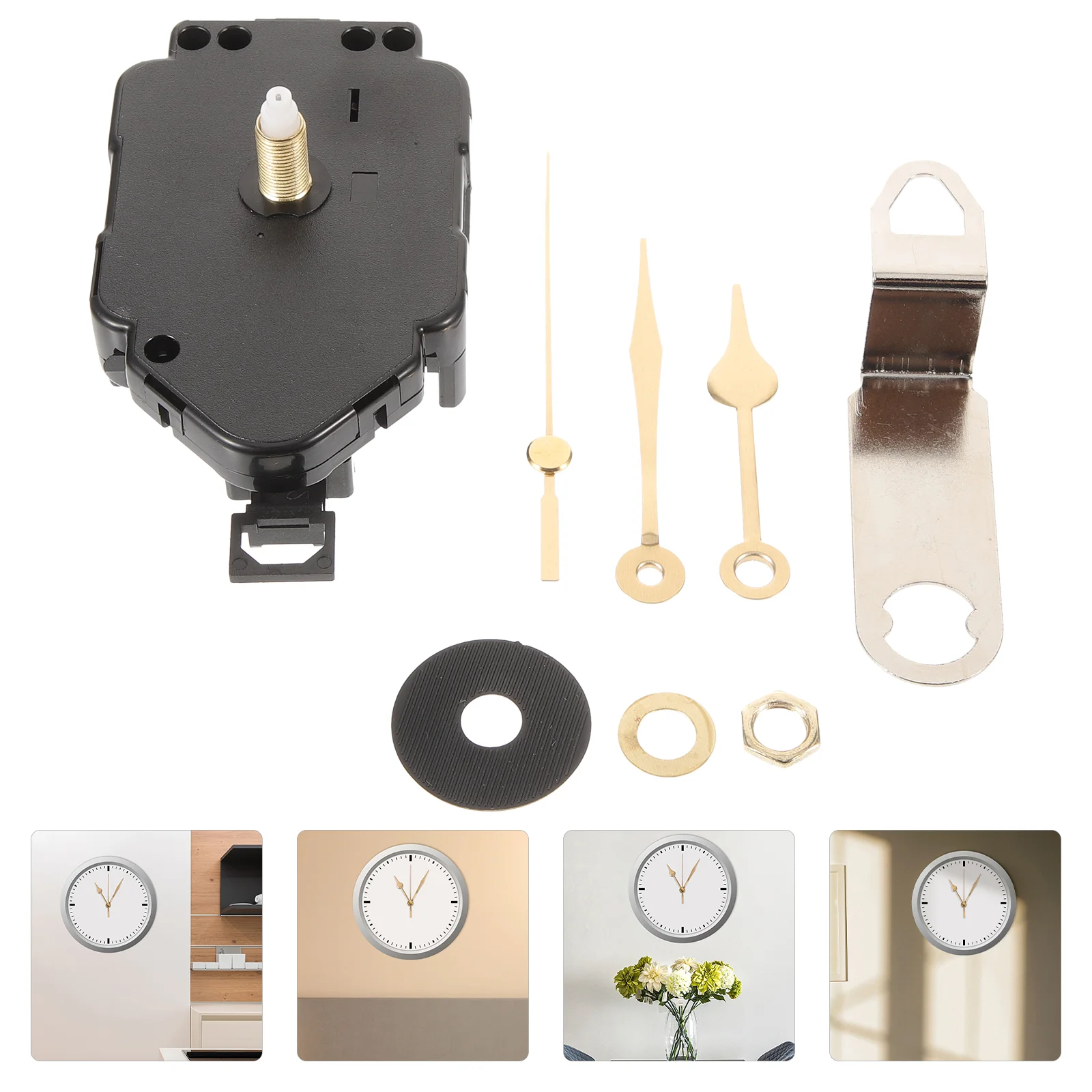 

Quartz Pendulum Clock Movement Wall Parts Mechanism Sports Accessories Mute Kit Plastic DIY Hands Work