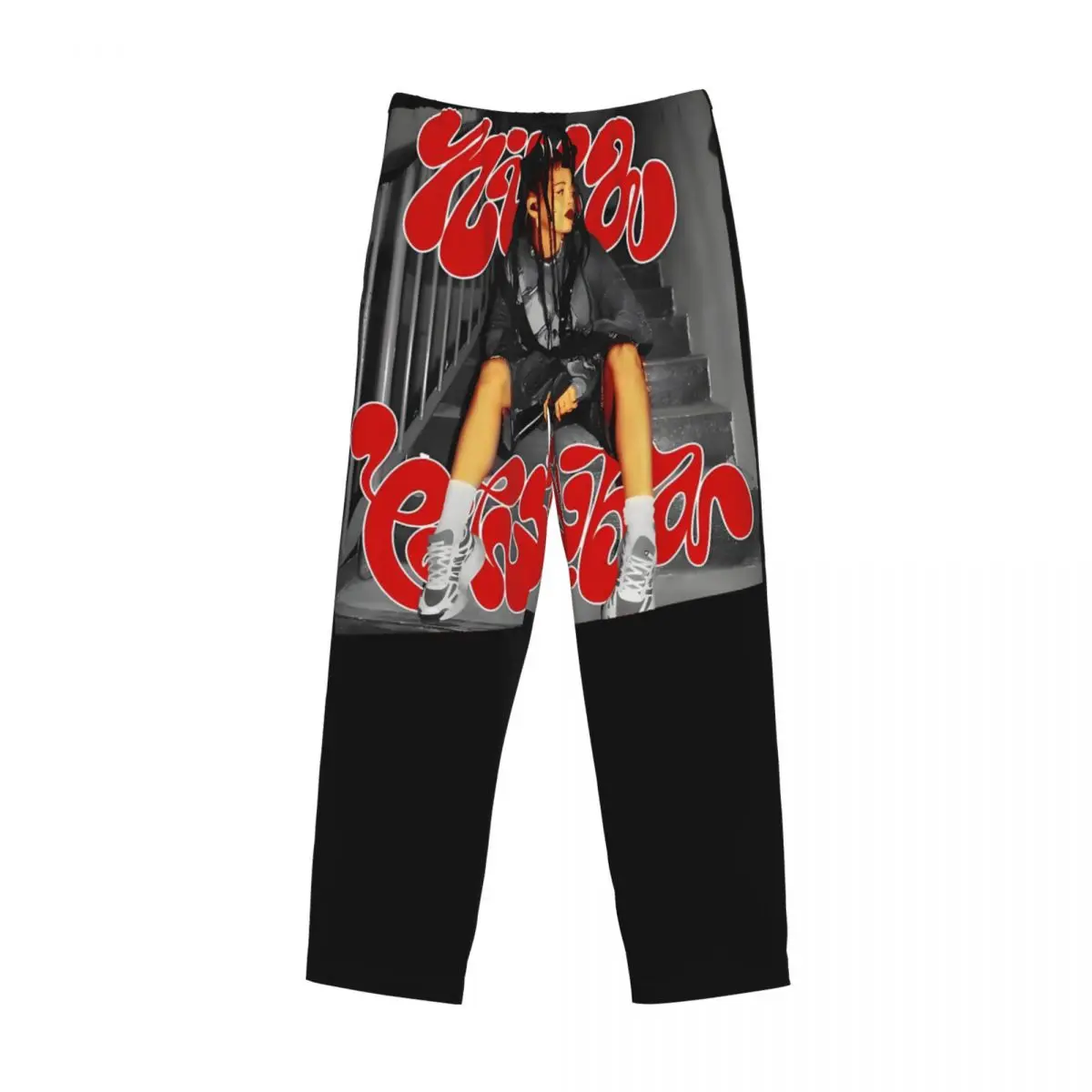 Custom Nina Chuba Pajama Pants Men Music Singer Sleepwear Lounge Sleep Bottoms Stretch with Pockets view 3