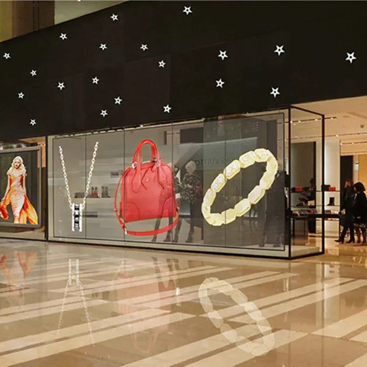 Película Adhesiva Transparente P6 P8 P10 para Pantallas LED, Pantalla LED Flexible Ultra Transparente para Publicidad en Interiores HD