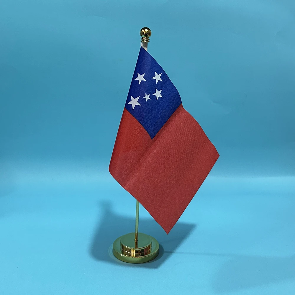 Bandera SKY Samoa de escritorio nacional 14x21cm - imagen 2