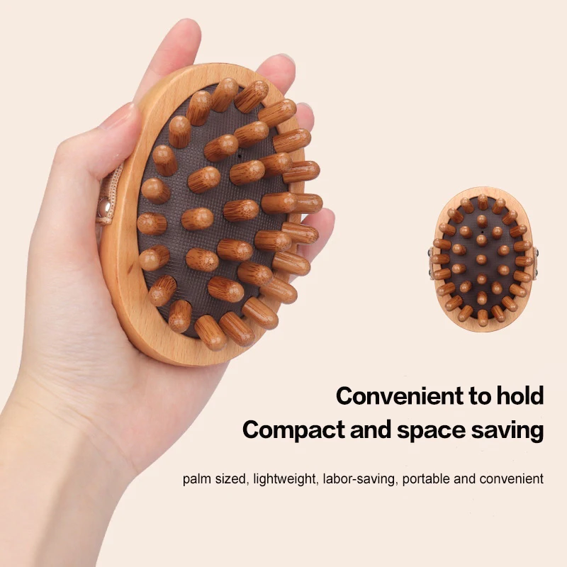 

Щетка с меридианом, многофункциональная деревянная спа-подушка, массажная расческа для волос, массажная щетка для кожи головы, тела, антицеллюлитная подушка для тела