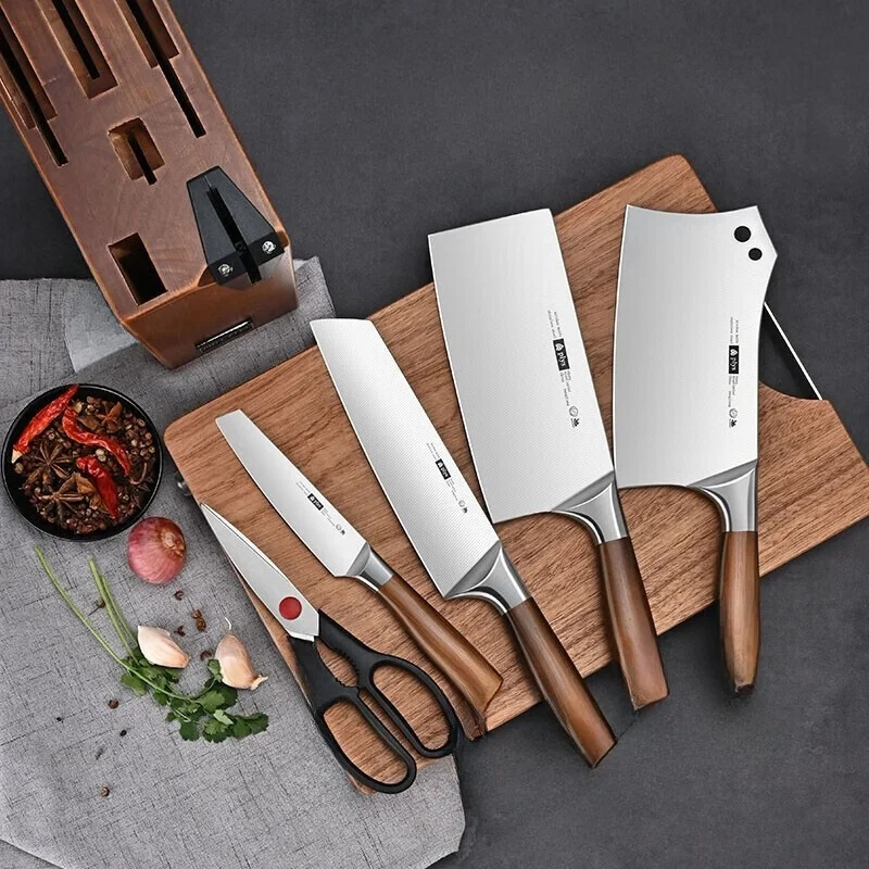 CMGF Kitchen Knife Set Stainless Steel 7.2-Inch Chef Knife High Hardness Chopping Knife Meat Cutter