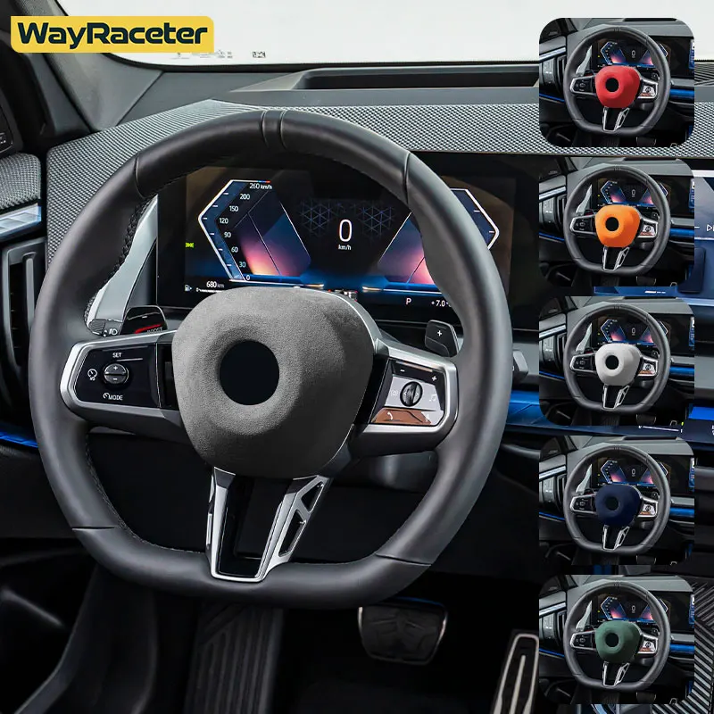 

Super Top Italian Suede Car Steering Wheel Airbag Trim Cover For BMW X3 G45 2026 2025 2024 M Performance Accessories