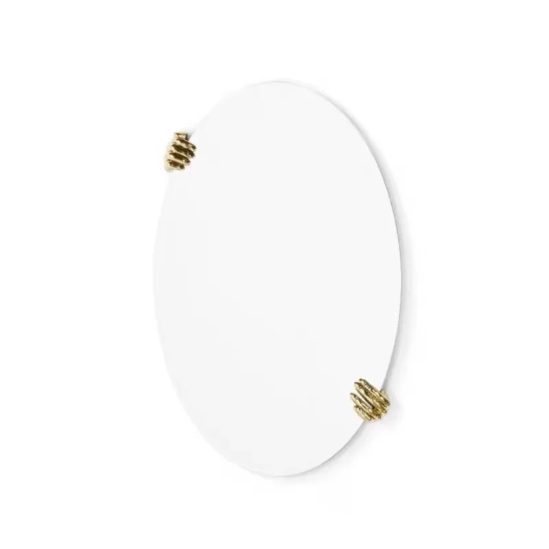 

Французское овальное зеркало для макияжа, европейское резное легкое роскошное декоративное зеркало