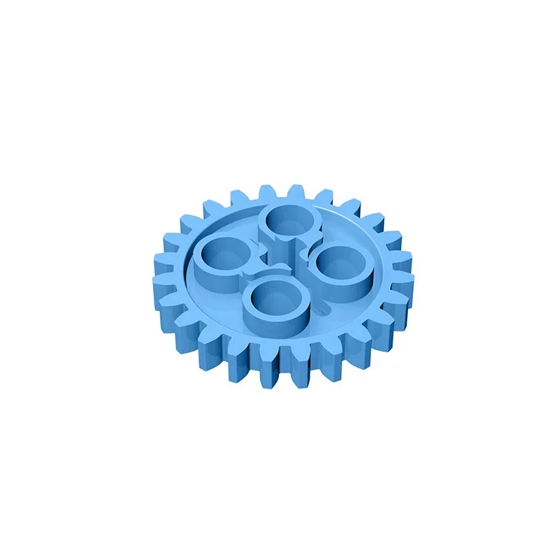 MOC Set GDS-1098 Gear 24 Tooth (2nd Version - 1 Axle Hole) compatible with lego 3648 24505 pieces of children's toys