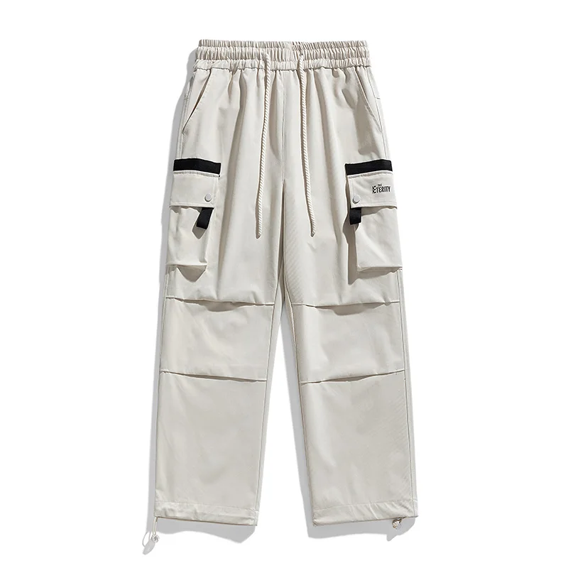 

Мужские весенне-осенние новые спортивные штаны, модные однотонные леггинсы, спортивные штаны, высокоэластичные прямые свободные хлопковые брюки для активного бега