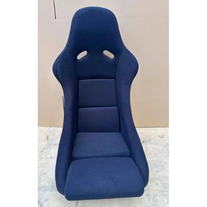 Hot Selling Premium Black Stitched Suede Patchwork Fiberglass Sport Bucket Seat Interior Tuning Universal