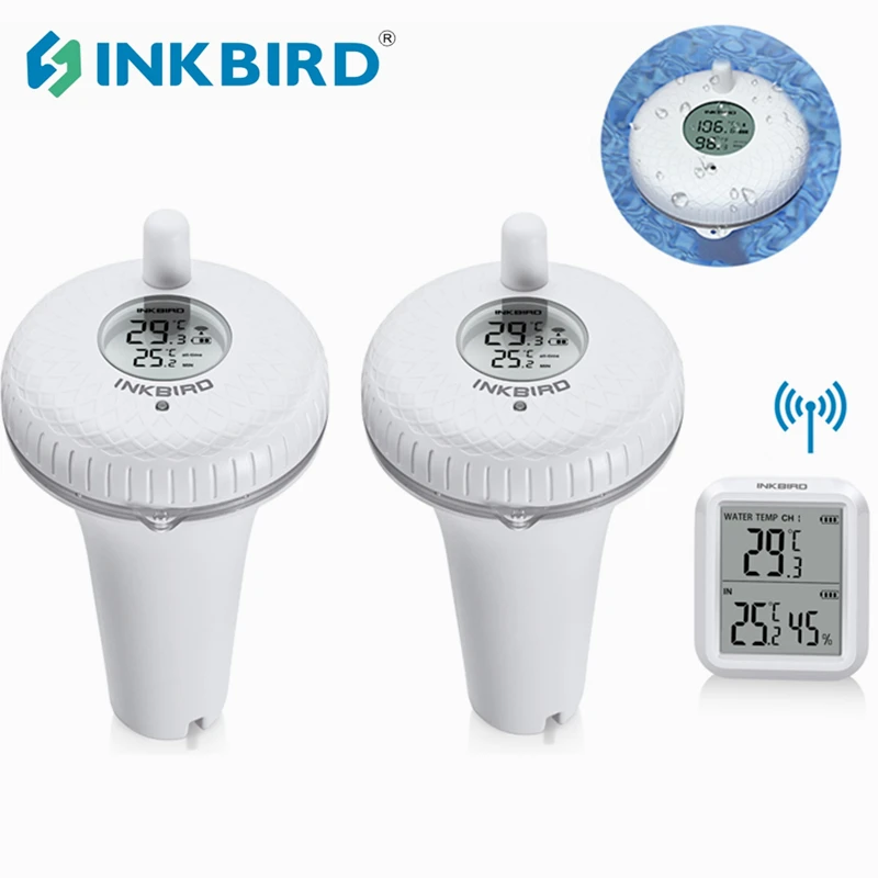 INKBIRD 433Mhz sensore di temperatura Wireless termometri da piscina impermeabili compatibili con Bluetooth per vasca IBS-P01R/P01B/Gateway WIFI