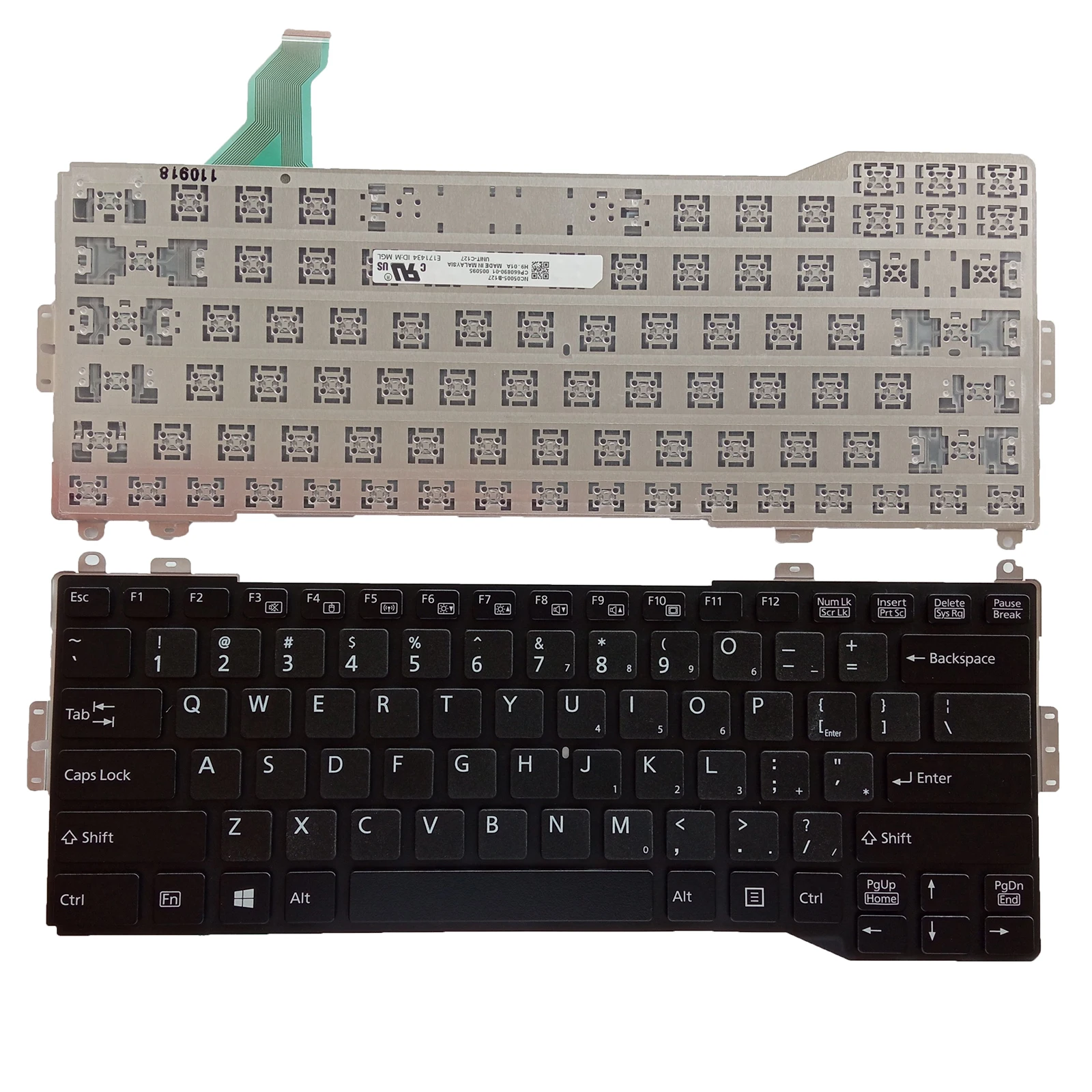 

English US Laptop Keyboard For Fujitsu LifeBook S936 S937 For FUTRO MS936 Black