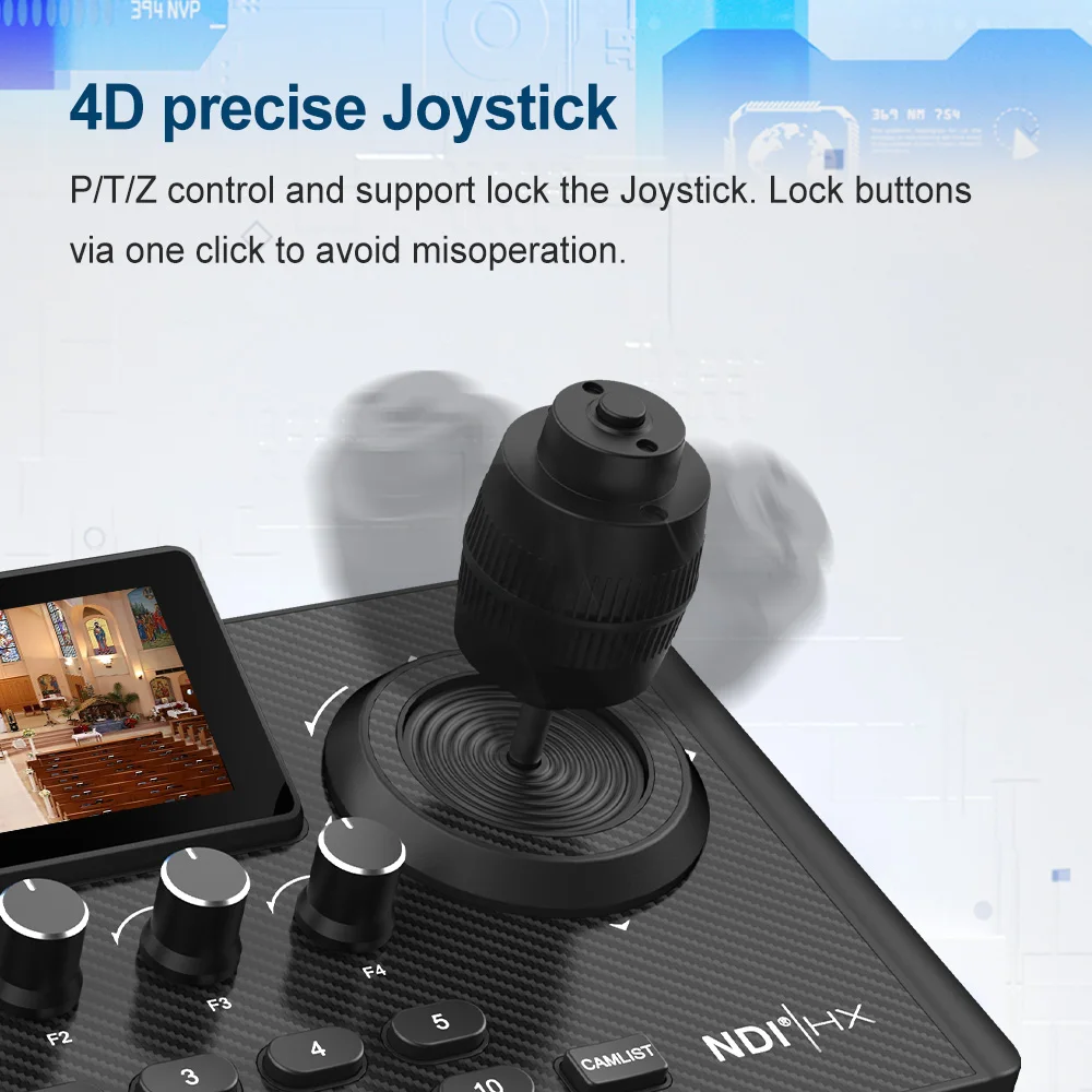 4D Joystick NDI PTZ Camera Controller 3