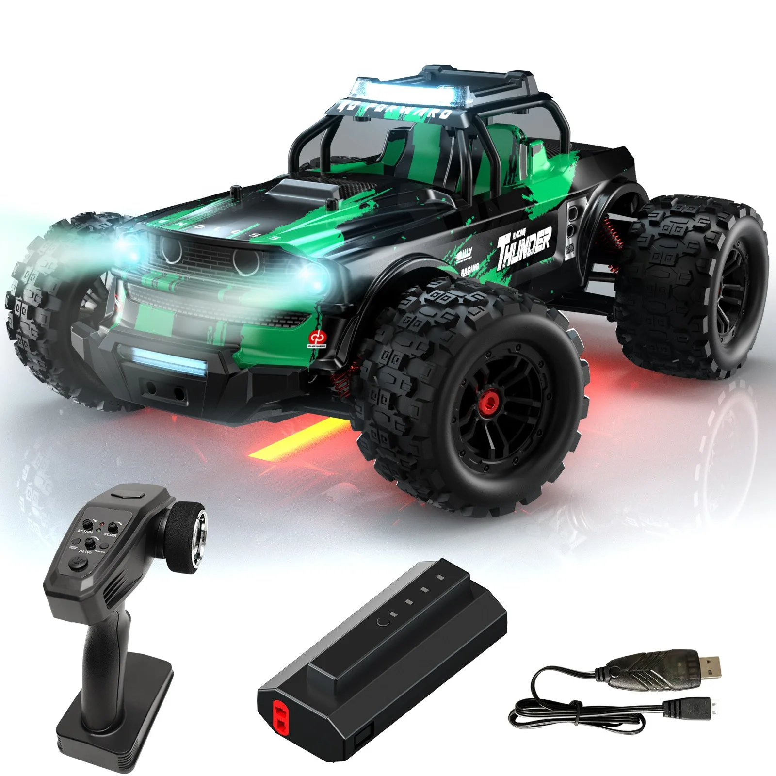 SMRC 1:14 new four-wheel drive full proportional high-speed professional remote control model off-road climbing vehicle lighting