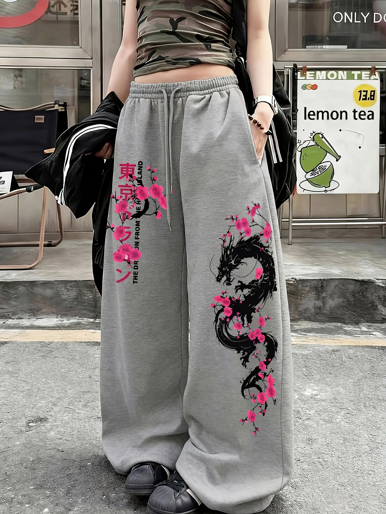 Street Fashion Tokyo - Celana Longgar Universal Pria dan Wanita