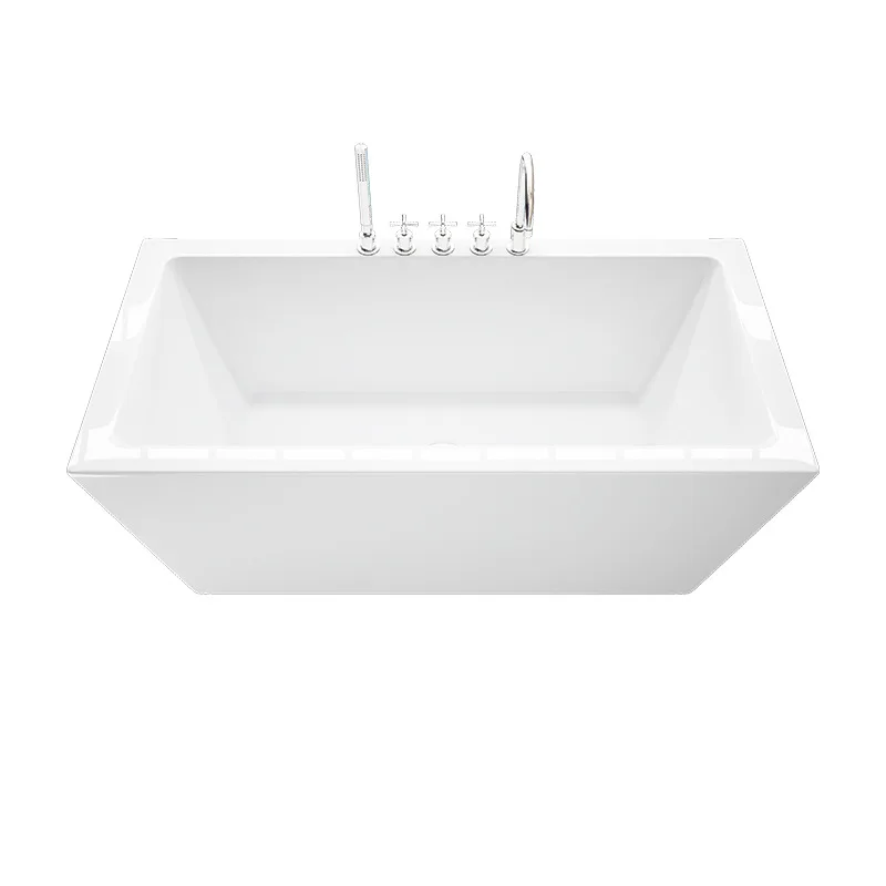 Can be tooled by the cylinder on the faucet rectangular acrylic independent Foshan factory directly supplied QT-043