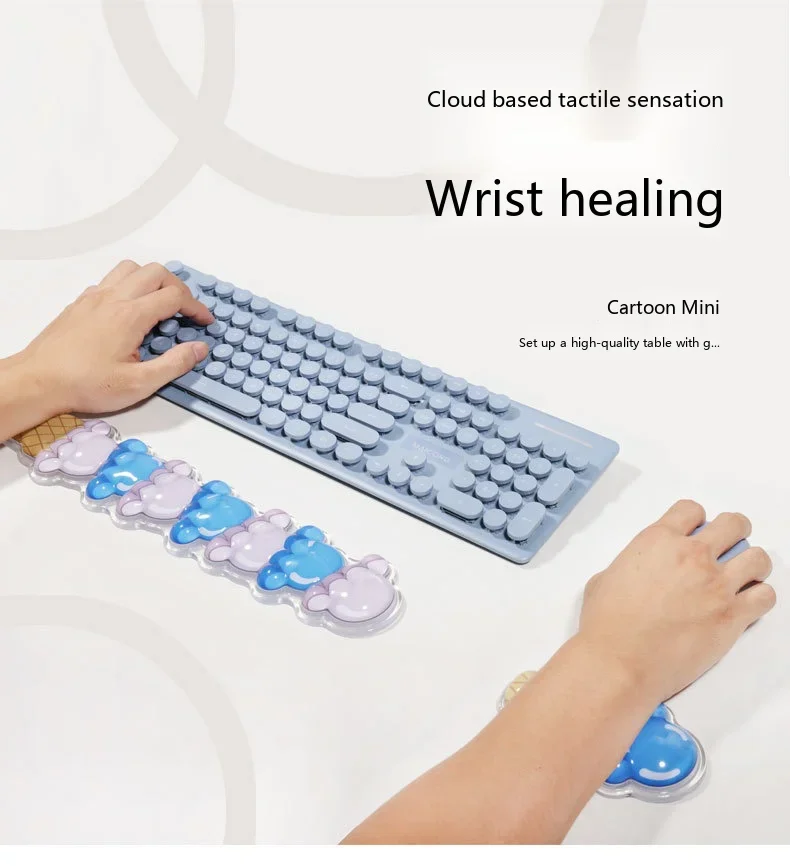Memory-Schaum-Handgelenkauflage-Set, Mauspad, Tastaturunterstützung, ergonomische Schreibtischunterlage für Büro und Gaming, 3 Größenoptionen – Detail 3
