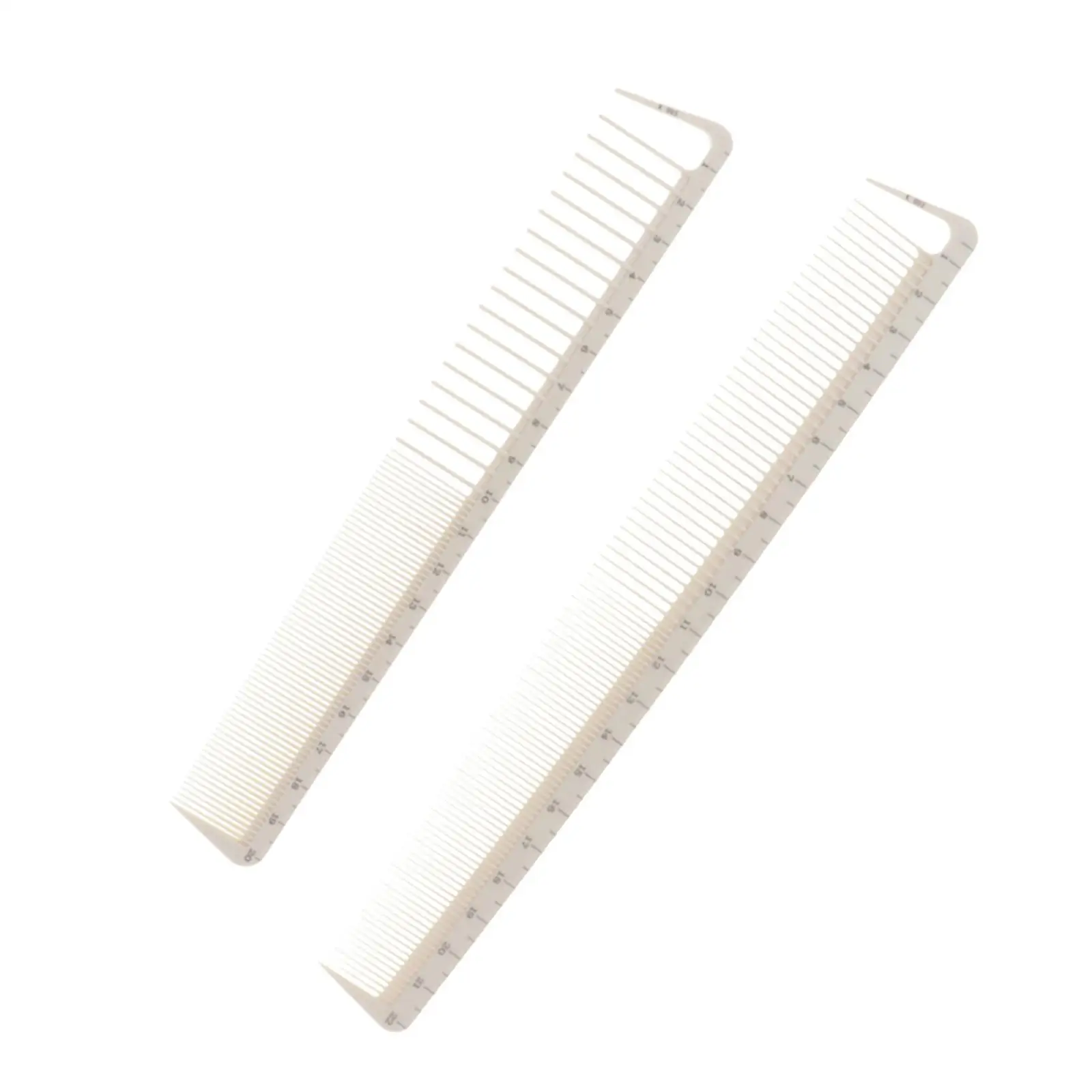 Hair Comb with Scale Resin Low Static Professional Barber Combs Duo for Hairdressing Salon Accessories