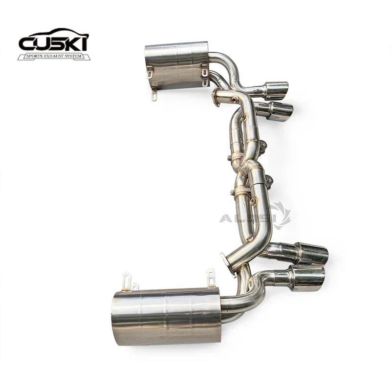 

High performance exhaust components suitable for Porsche 996.2 3.4 3.6 2002-2005 stainless steel Cat back exhaust muffler