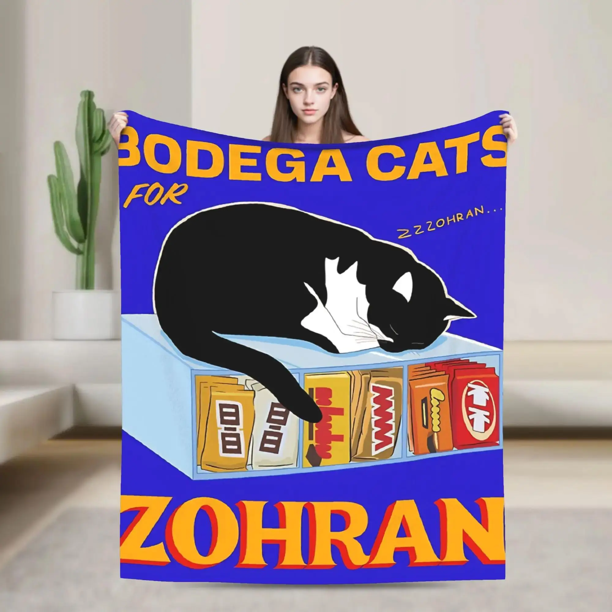 

BODEGA CATS FOR ZOHRAN Фланелевое одеяло для путешествий, походное постельное белье, мягкое, качественное покрывало, идея для подарка