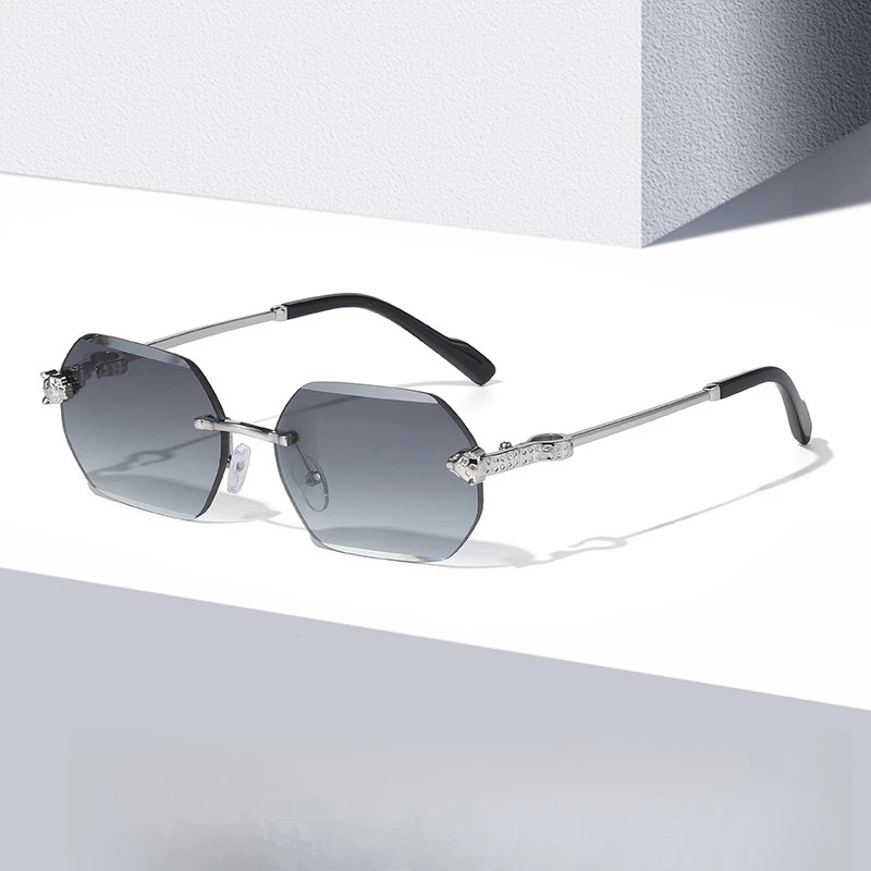 

Солнцезащитные очки без оправы в стиле Snakehead, унисекс, безрамные, дизайнерские, модные, винтажные, квадратные, для вождения, рыбалки, Y2K, очки-маска