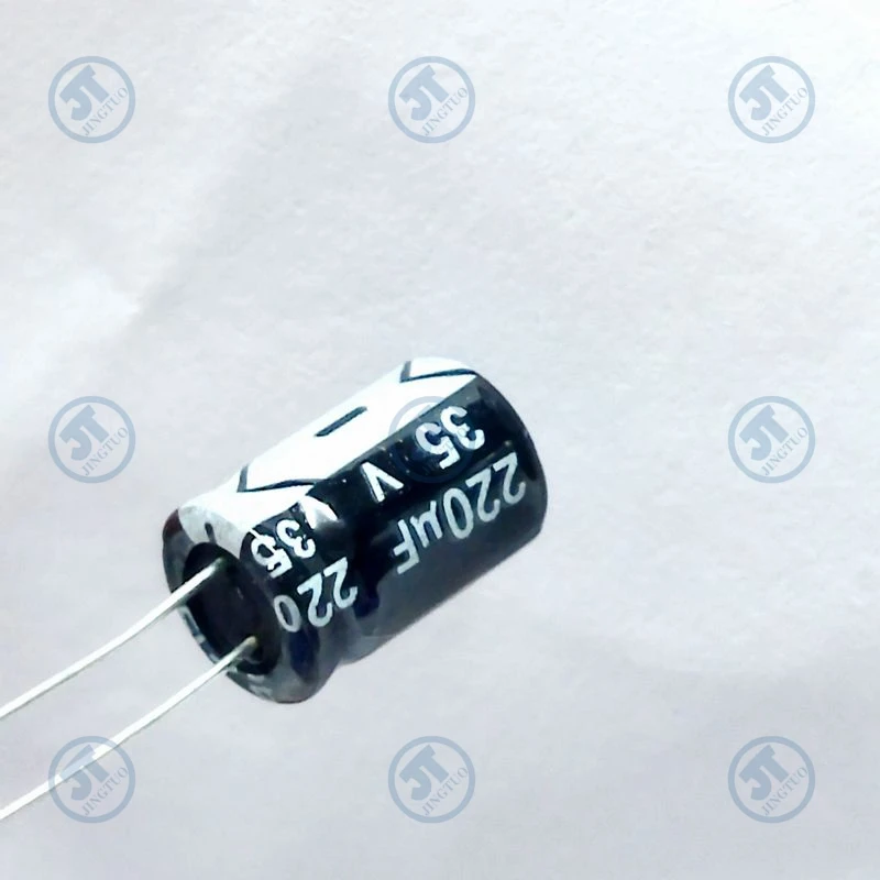 10pcs 220uF35V 35V220uF 220MFD 35WV 8*12mm Radial Aluminum Electrolytic Capacitor