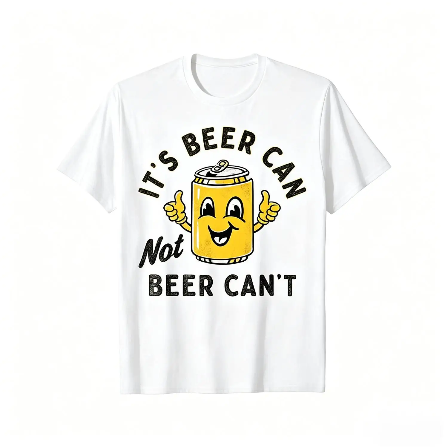 Beer Lover Gift Cotton T-shirt Fun Pun Humor Tee with Positive Message