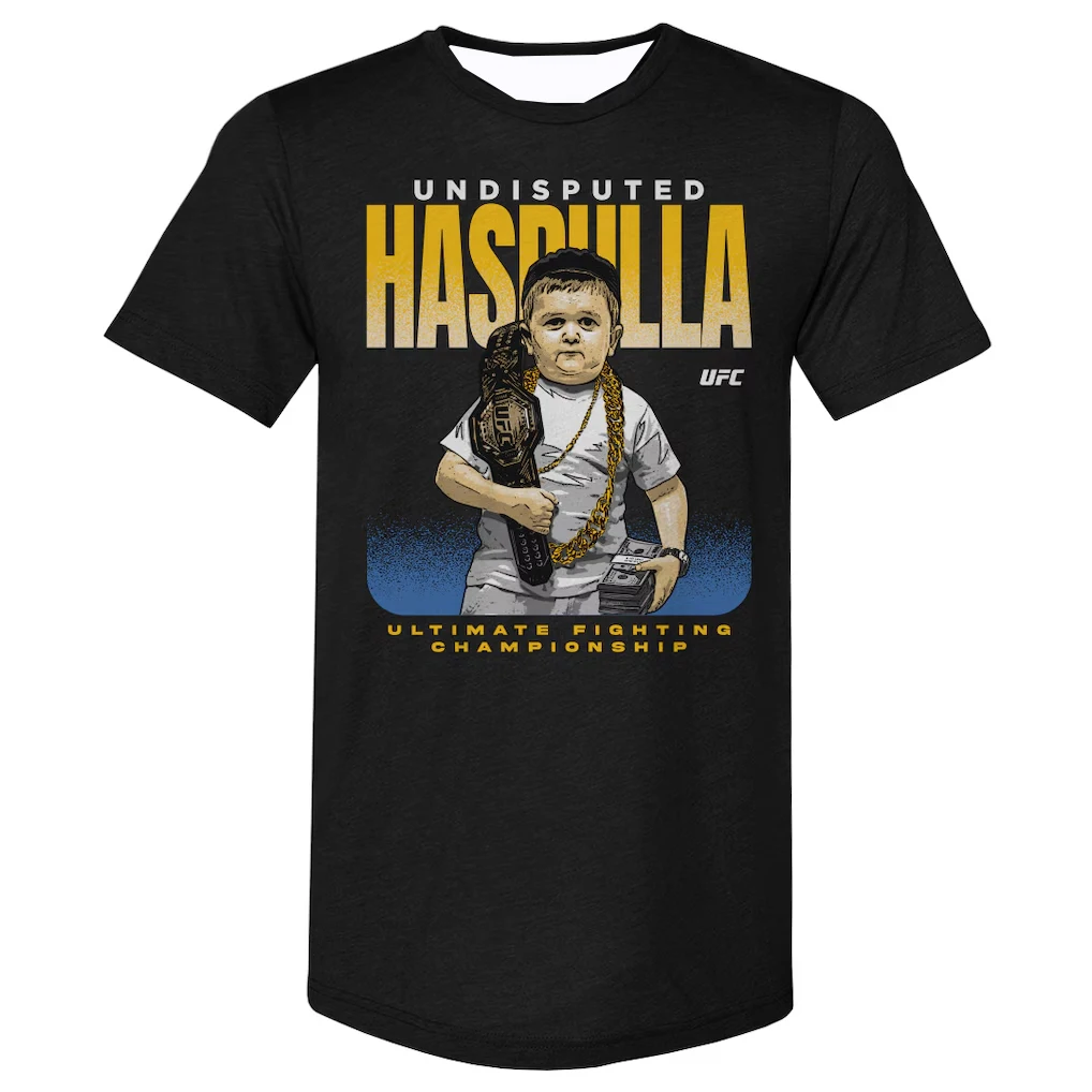

2026 Hasbulla X UFC Undisputed Funny Image T-shirt Adults/Kids MMA Internet Celebrity Collaborative Trend Style Top