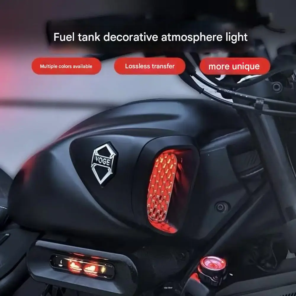 For VOGE CU525 Fuel Tank LED Atmosphere Light Left Right Side Decorative Strip Direct Fit Modified Parts