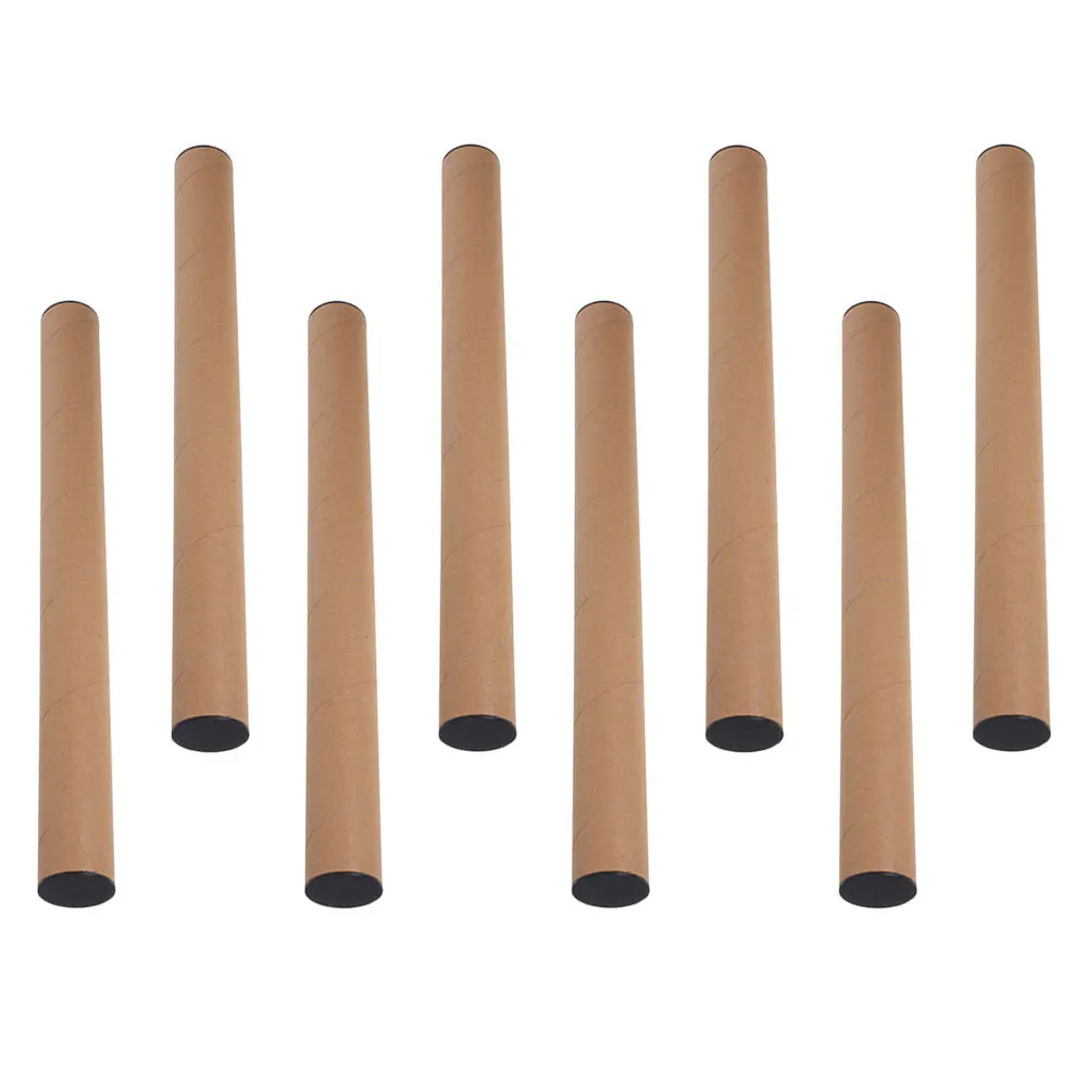 8 قطعة 40x4 سنتيمتر أنابيب الملصق للبريد مادة ورق الكرافت مع أغطية النهاية-العمل الفني وثيقة تخزين الناقل لفة أنبوب الورق