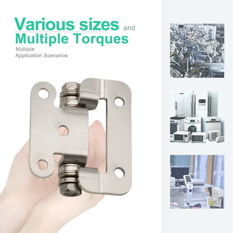 304 Stainless Steel Adjustable Torque Damping Hinges Suitable For Industrial Equipment Cabinet Doors And Tool Cabinets