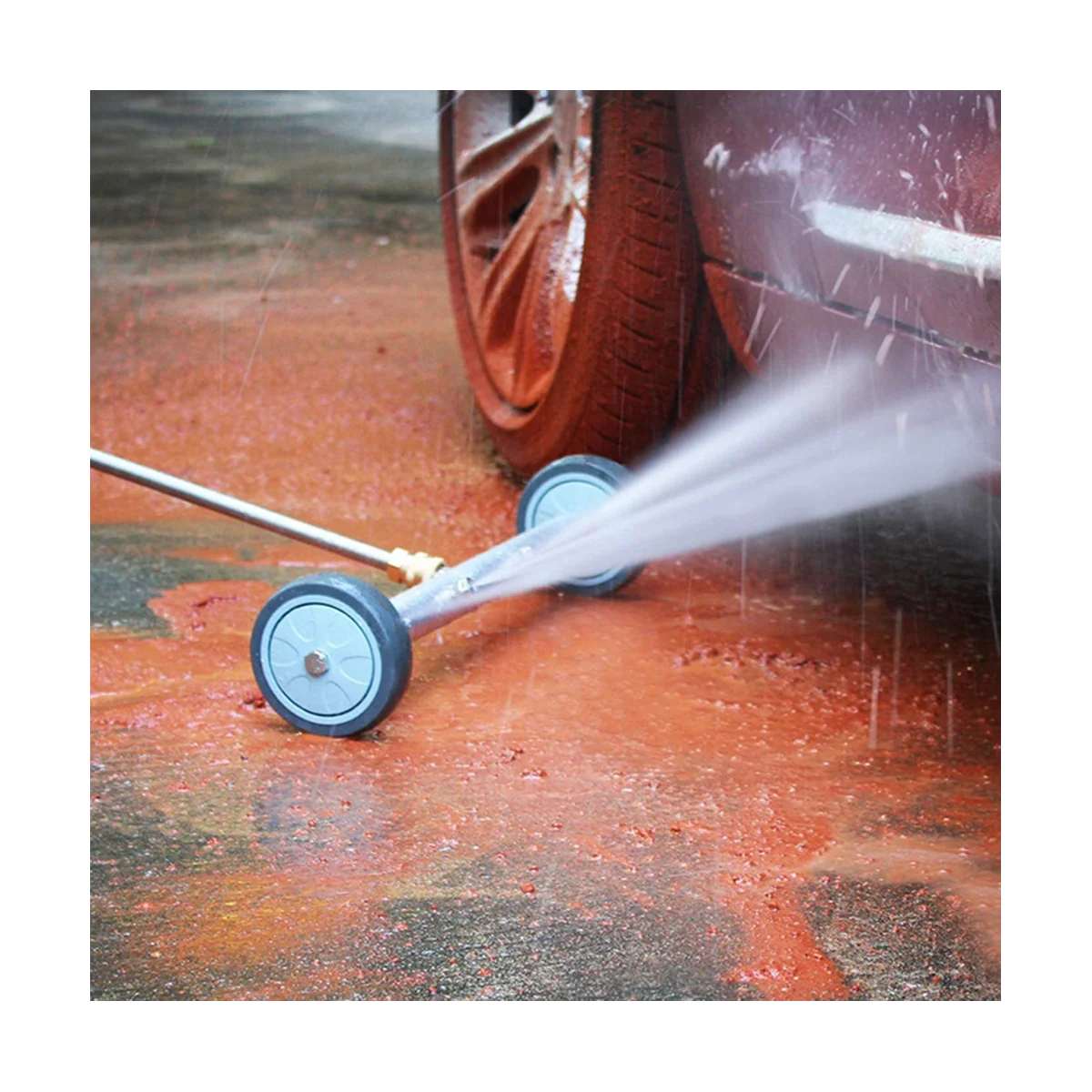 

High Pressure Washer Car Wash Chassis Washer Water Broom with 45 Degree Angle Bar Under Carriage Cleaner Water Broom