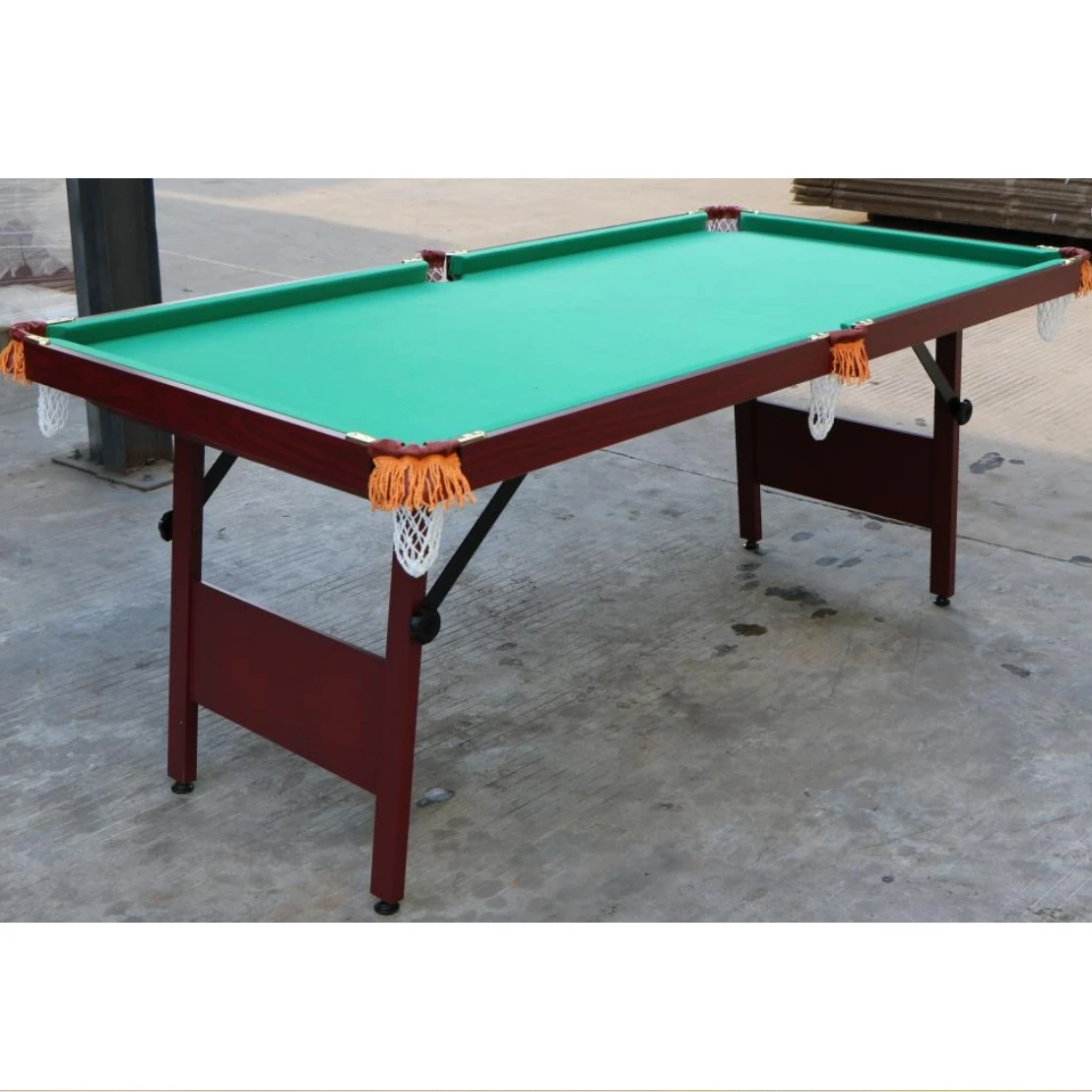 

Hot Sell 6FT Foldable Legs Economic Billiard Pool Table for Kids Family Games Entertainment Portable No Assembly Snooker Tables