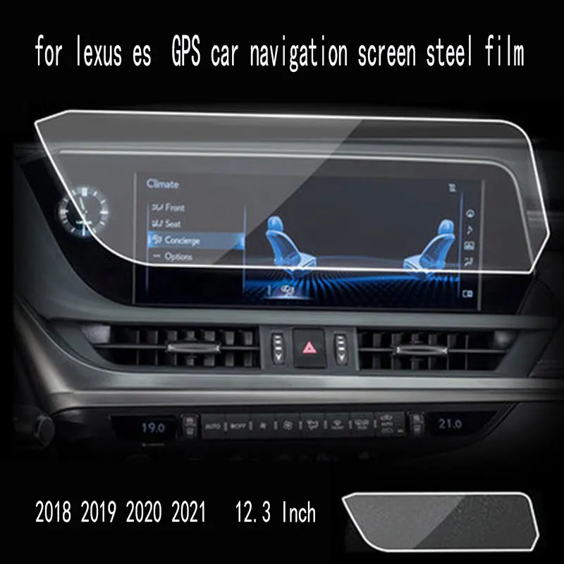 Screen Protective Film Car GPS Navigation Tempered Glass Screen Protector For LEXUS ES200 ES260 ES300h ES 2018 2019 2020