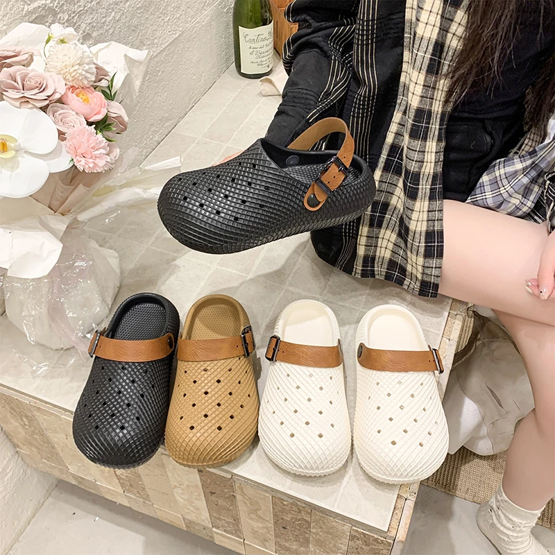 Damen-Clogs, Slip-On-Plateau-Sandalen, bequem und atmungsaktiv, perfekt für den täglichen Arbeitsweg und Freizeitoutfits, weich für den Garten.