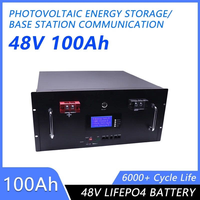 

48V 100Ah 50Ah Lithium Iron Phosphate Battery Support Max 32pcs Parallel Connection Communication Protocol LiFePo4 Battery