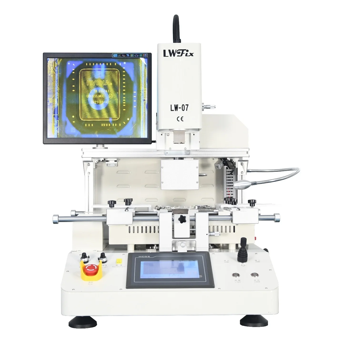Infrared BGA Rework Station LW-07 3 Zones Hot Air Touch Screen Solder Machine 4800W Soldering Tools Optical Alignment System