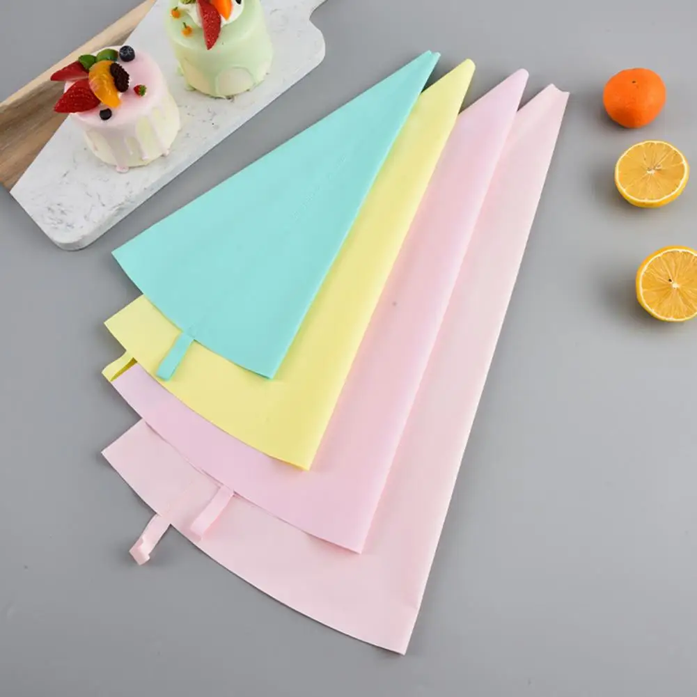 Leak-proof Pastry Bags Reusable Silicone Icing Piping Pastry Bags Easy Squeeze Baking Tools for Cupcake Decorating for Cake