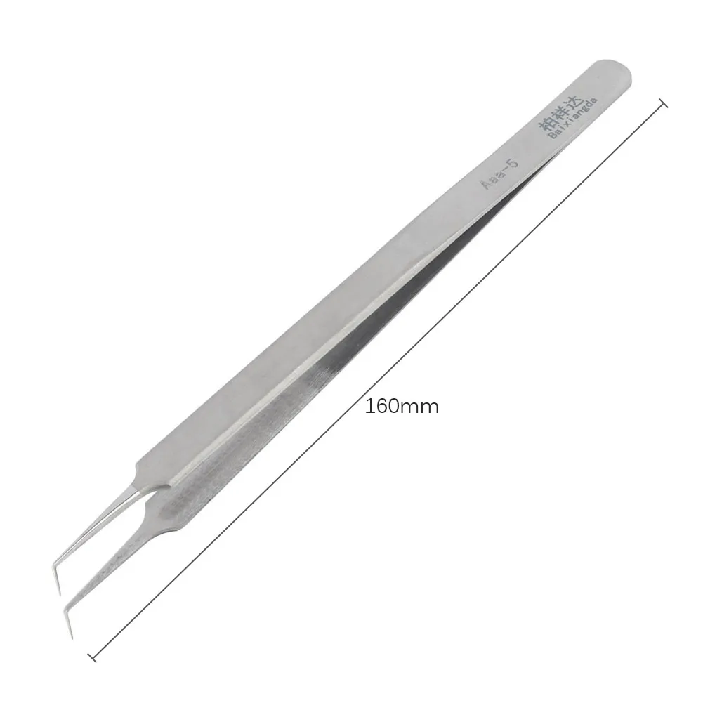 Ultra Thin Precision Fine Pointed Tweezers for Mobile Phone Motherboard Chip Fingerprint Fly Wire Repair Soldering Tweezers