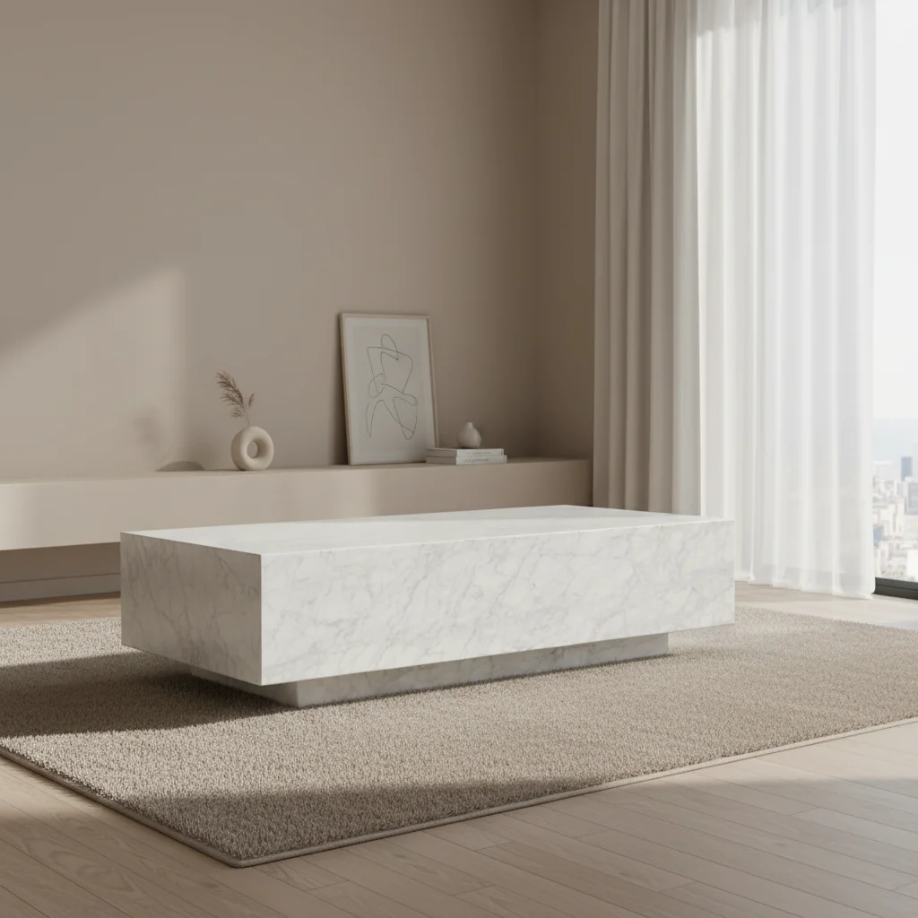 #Hot Sale American Style Modern Luxury Home Furniture Natural Stone Coffee Table