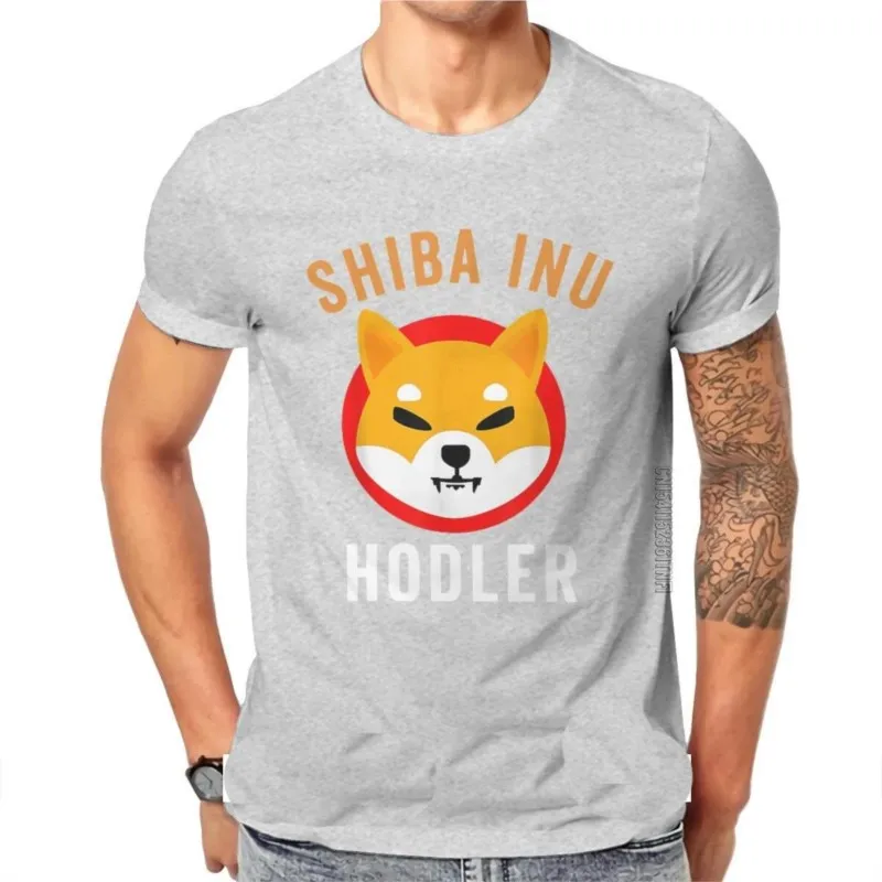 Shib Shiba Inu Crypto Cryptocurrency Coin Tshirt For Men Token Leisure Sweatshirts T Shirt Trendy Tops Shirt Leisure T Shirt