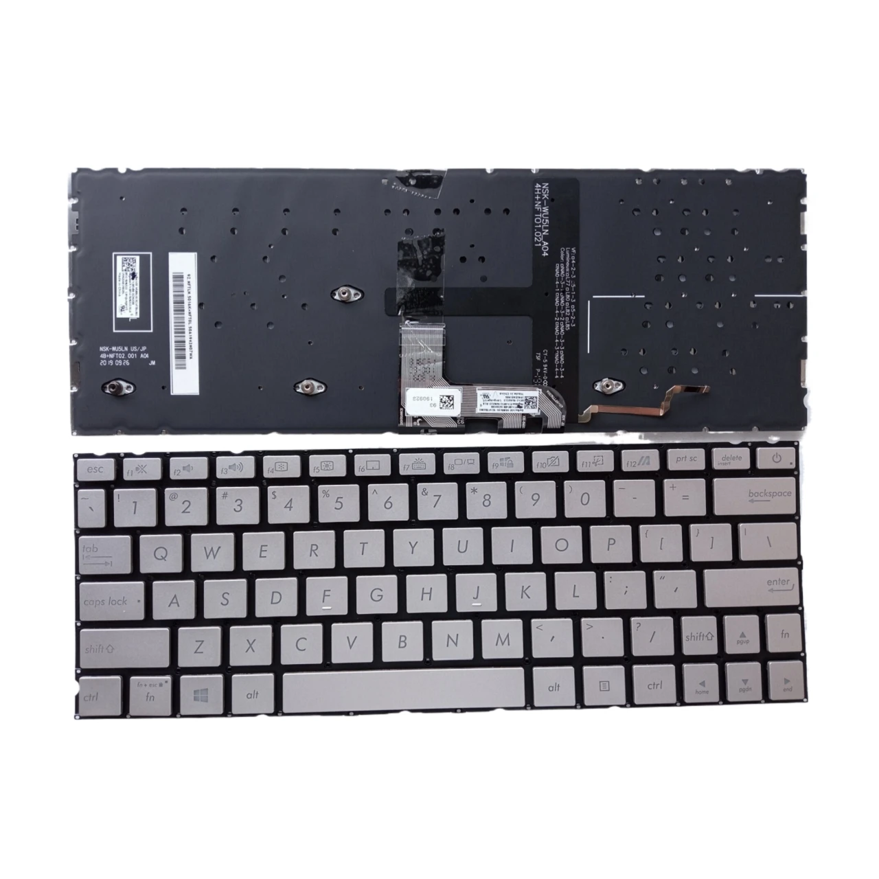 New US Laptop Backlit Keyboard For ASUS ZenBook UX334 UX334FAC UX334FA UX334FL UX334FLC Notebook PC Replacement