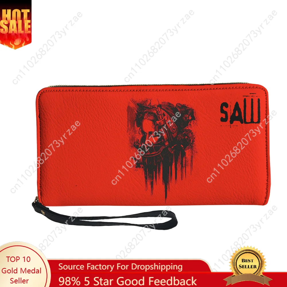 

Saw Wallet Mens Womens Teenagers Long Zipper Wallet Double Print Fashion Commuter Personalized Patterns Custom Made Purses