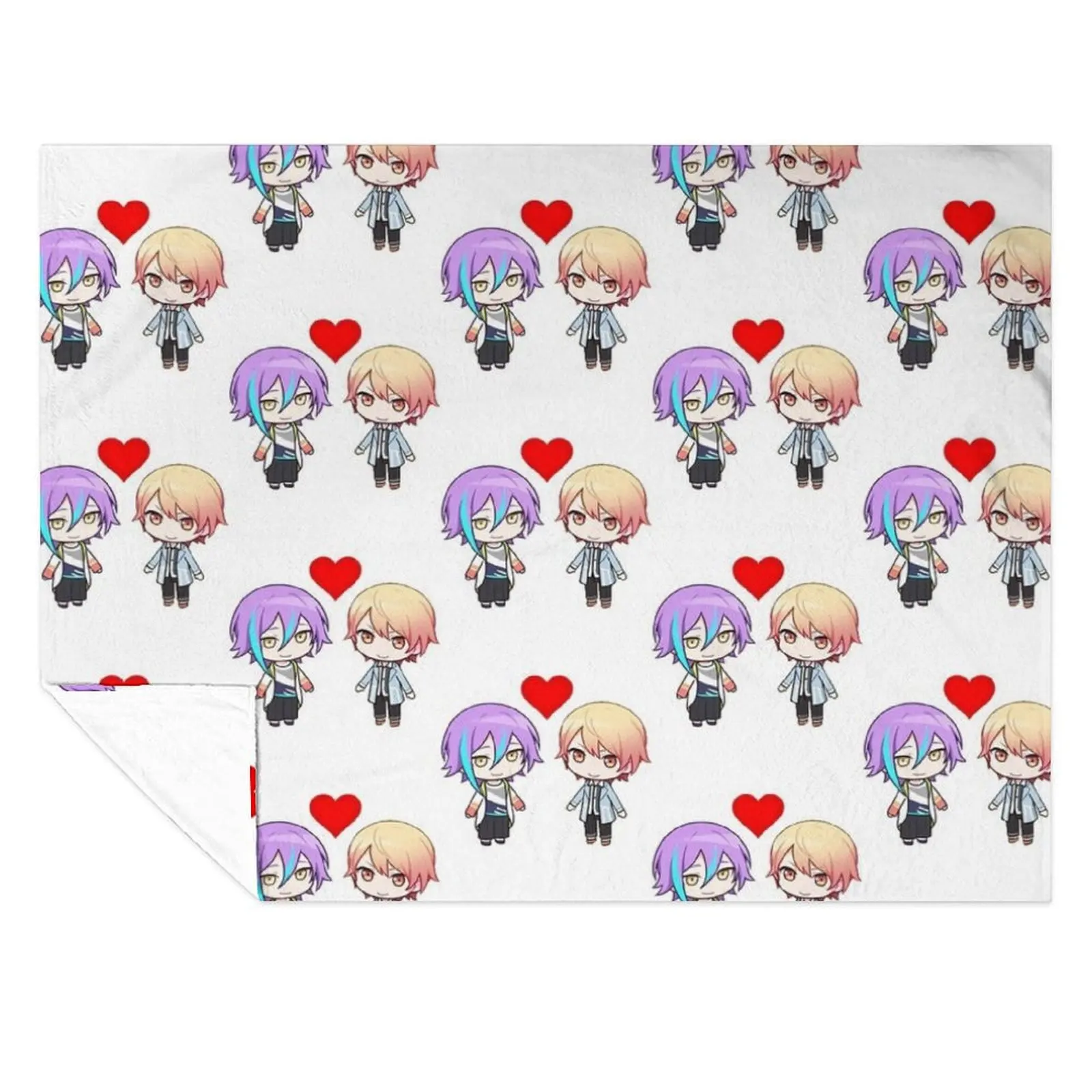 

rui kamishiro tenma tsukasa in love project sekai ruikasa Throw Blanket Furry Hairy for sofa Blankets