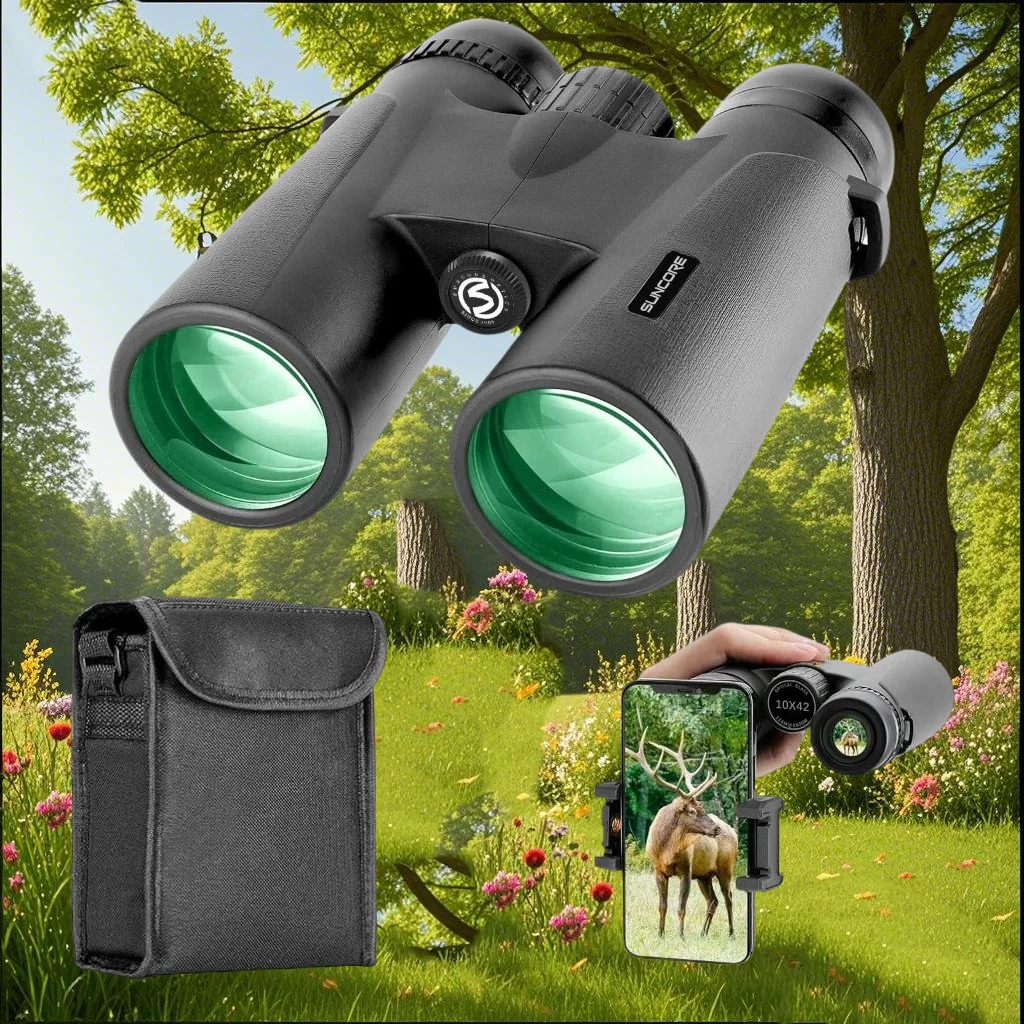 10×42High cost-performance binoculars for adults,BAK4,HD professional,for bird watching,travel,stargazing,hunting,concerts - view 6