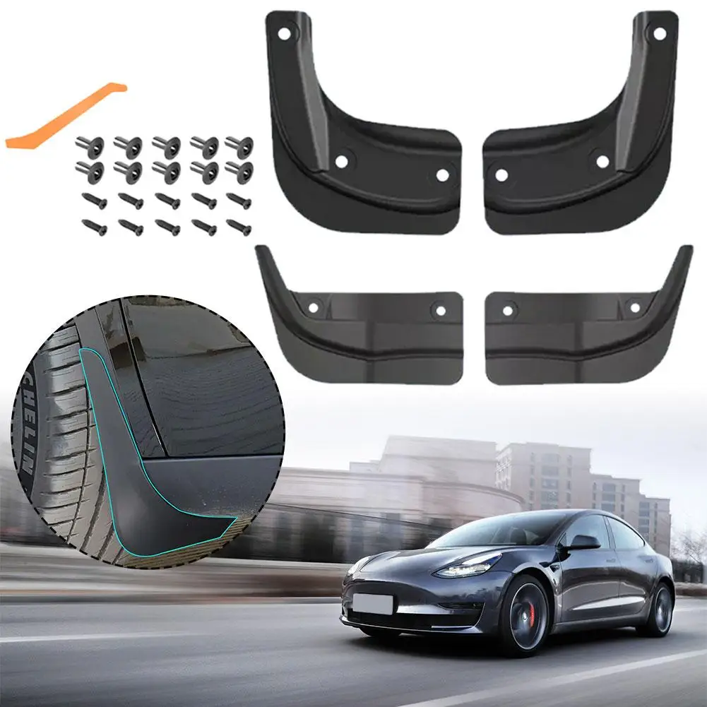 

Mudflaps Mud Flaps Guards Mudguards Front Rear Protector For Tesla Highland 2024 Automotive Accessories Z3X0