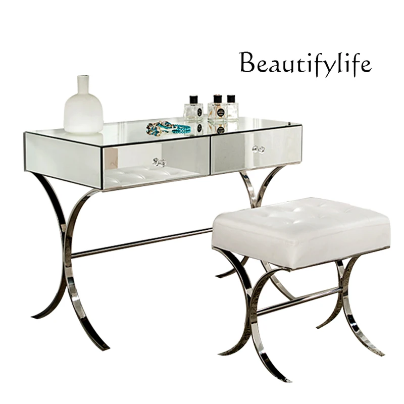 

Dresser Modern simple bedroom dressing table Light luxury dressing table Nordic small apartment dressing table