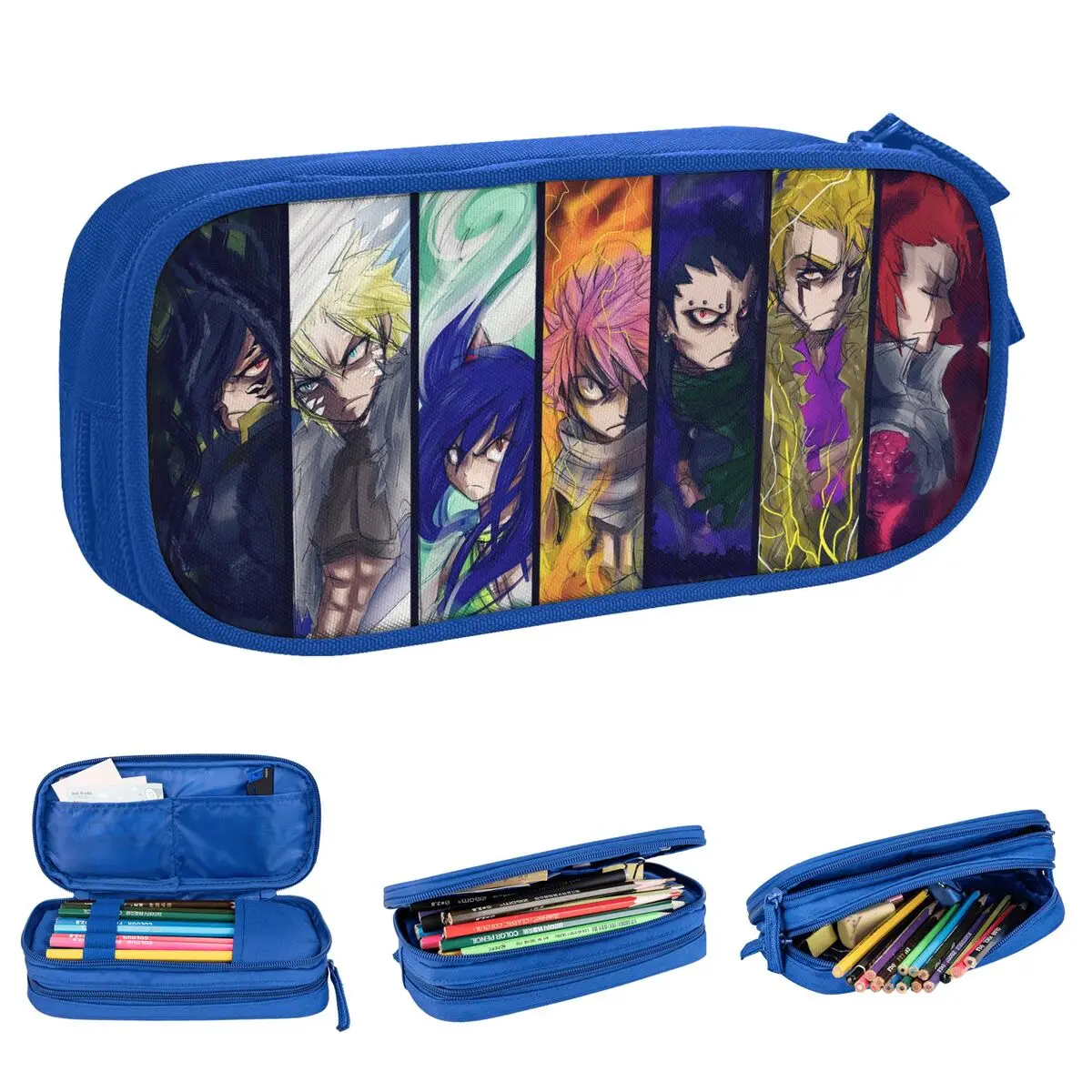 

Классические пеналы Natsu Grey Jellal, аниме Fairy Tail, пеналы с героями мультфильмов, ручка, детская сумка большой вместимости, школьные канцелярские принадлежности для студентов