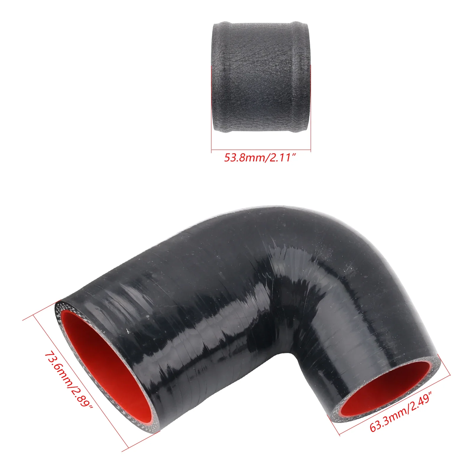 Aluminiowa rura wlotowa turbosprężarki silnika EA211 1.2/1.4 TSI do VW MK7 MK7.5 Leon MK3 Octavia VAG oraz AUDI A3 — zdjęcie produktu 2
