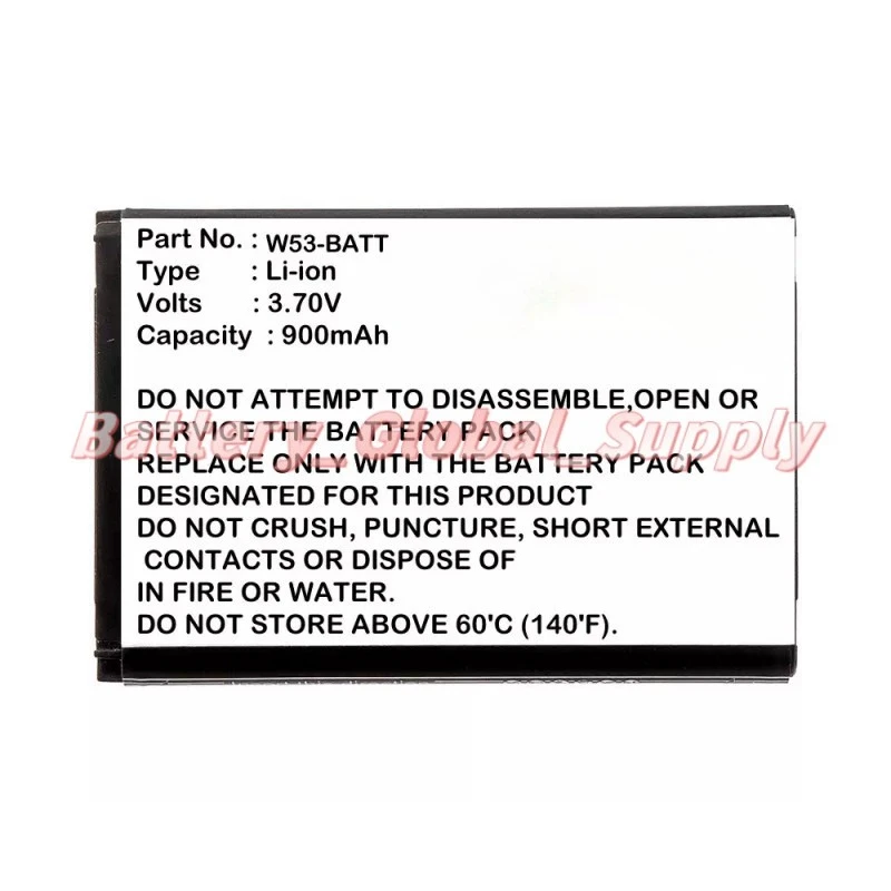 

For W53-BATT W53P W53h W73P W73H W78H Battery 3.7V 900mAh Fast Delivery